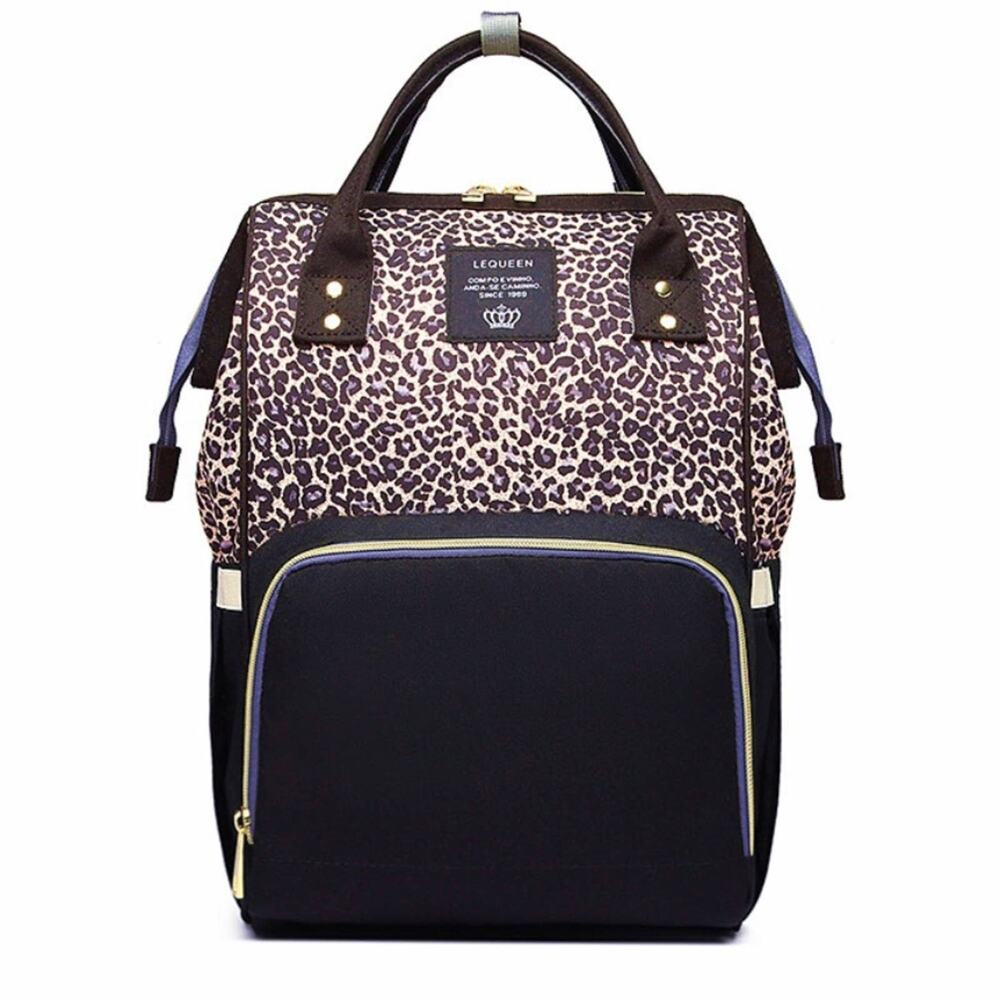 Leopard Baby Diaper Mom Travel Bag Backpack - Picture 2 of 10